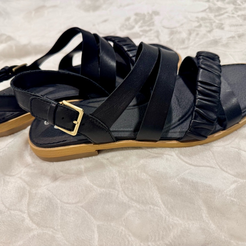 Dr. Scholls Black Strappy Sandals